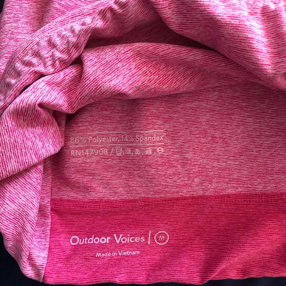 (3 for $60) Outdoor Voices Pink “Venus” Crop Top/Sports Bra - Picture 5 of 5